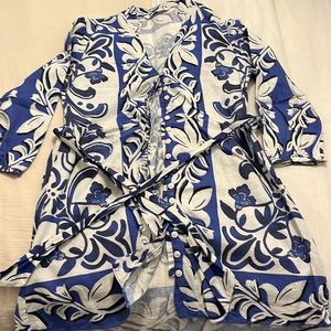Blue and white Zara dress/shirt